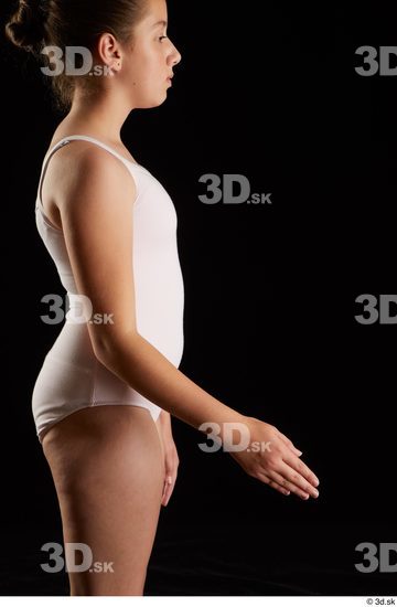 Arm Woman White Underwear Average Studio photo references