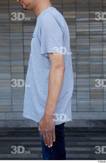 Arm Upper Body Man White Casual Slim Street photo references