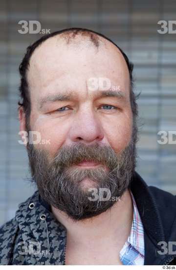 Head Man White Casual Average Bearded Street photo references