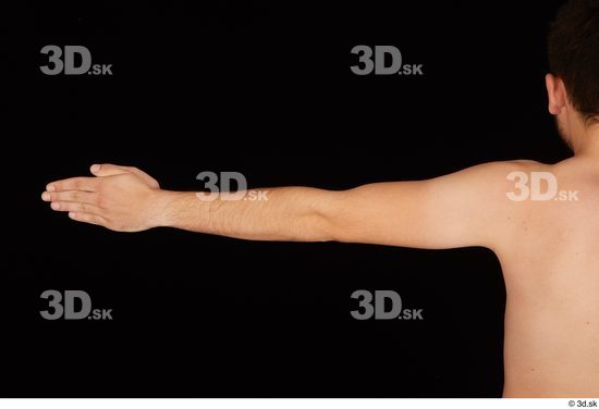 Arm Man White Nude Slim Studio photo references