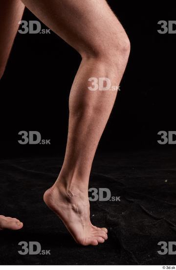 Calf Man White Nude Slim Studio photo references