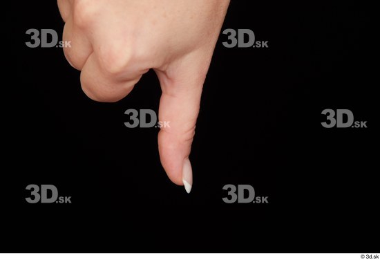 Fingers Woman White Chubby Studio photo references