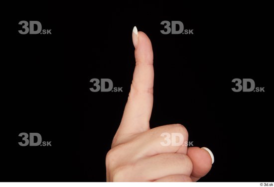 Fingers Woman White Chubby Studio photo references