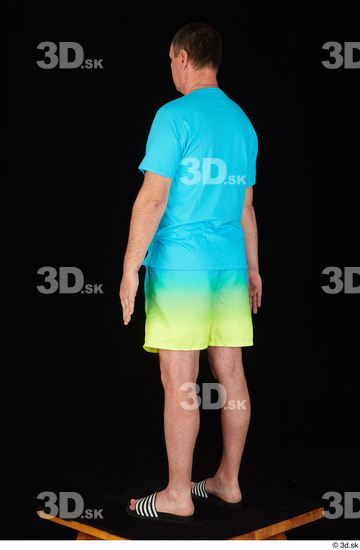 Whole Body Man Shirt Shorts Chubby Standing Studio photo references