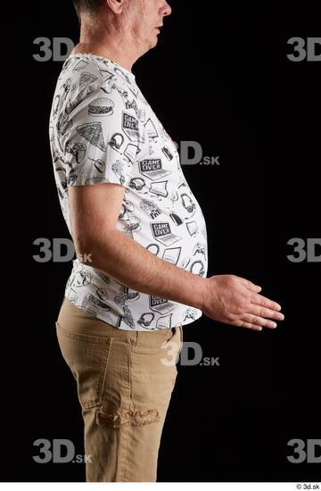 Arm Man White Shirt Trousers Chubby Studio photo references