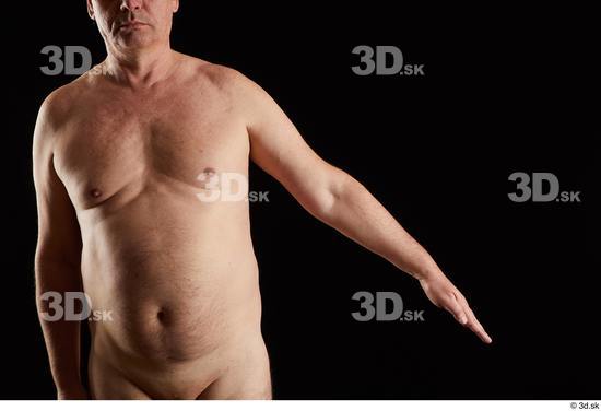 Arm Man White Nude Chubby Studio photo references