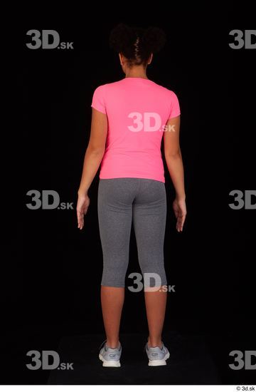 Whole Body Woman Sports Shirt Average Standing Leggings Studio photo references