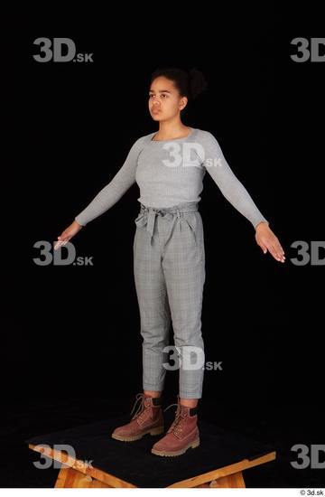 Whole Body Woman Casual Sweatshirt Trousers Average Standing Studio photo references