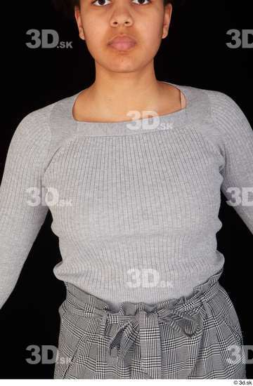 Upper Body Woman Casual Sweatshirt Average Studio photo references
