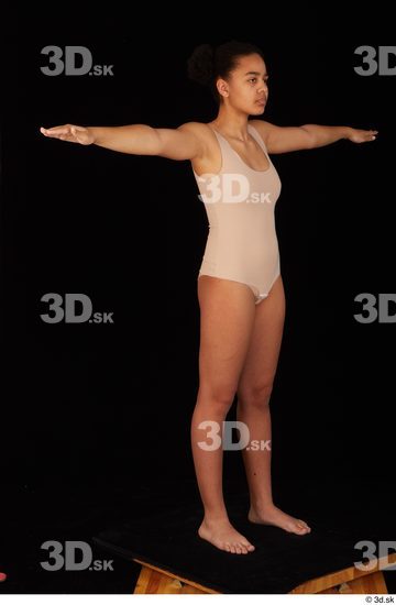 Whole Body Woman T poses Underwear Average Standing Studio photo references