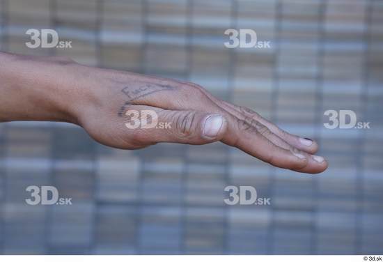 Hand Man White Tattoo Sports Slim Street photo references