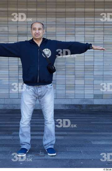 Whole Body Man T poses White Casual Average Standing Street photo references