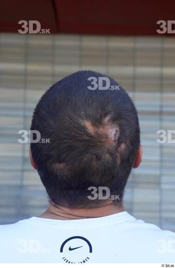 Head Man White Scar Sports Chubby Street photo references