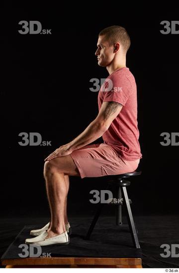 Man White Athletic Male Studio Poses