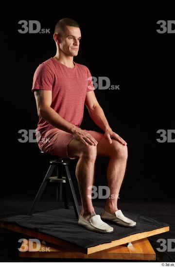 Man White Athletic Male Studio Poses