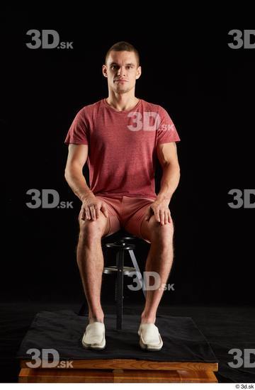 Man White Athletic Male Studio Poses