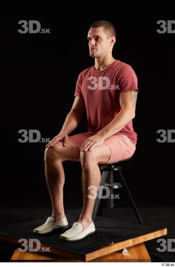 Man White Athletic Male Studio Poses