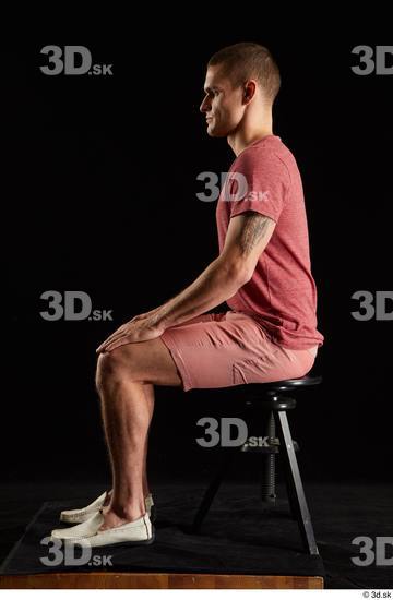 Man White Athletic Male Studio Poses