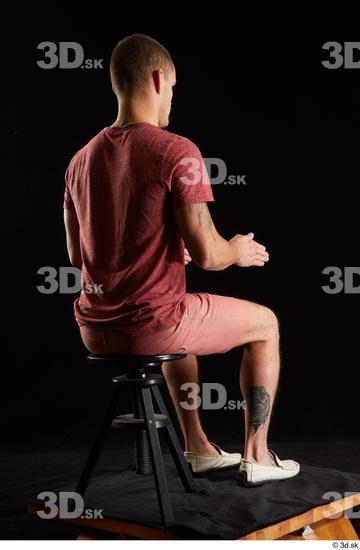 Man White Athletic Male Studio Poses