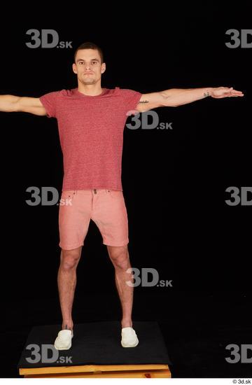 Man White Athletic Male Studio Poses