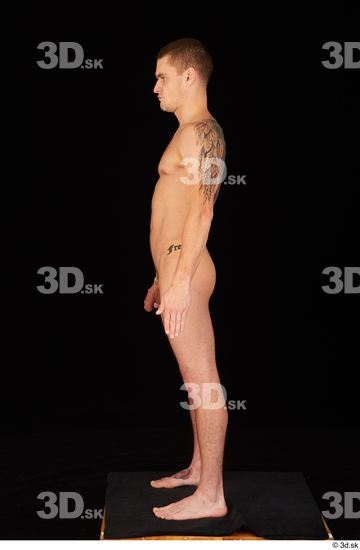 Man White Athletic Male Studio Poses