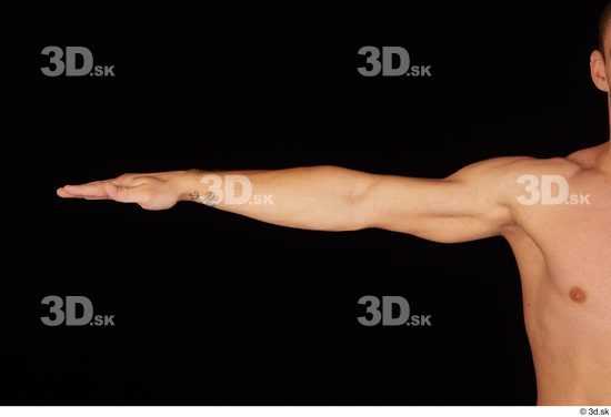 Man White Athletic Male Studio Poses