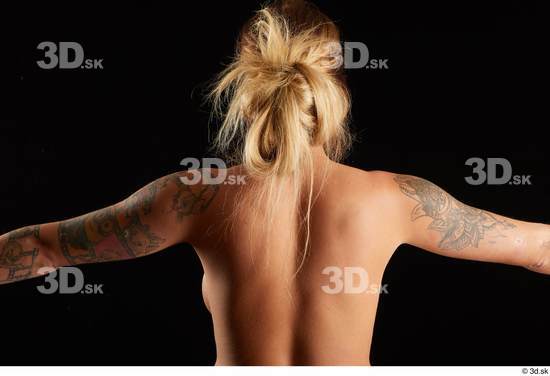 Woman White Slim Female Studio Poses