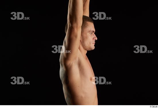 Man White Athletic Male Studio Poses