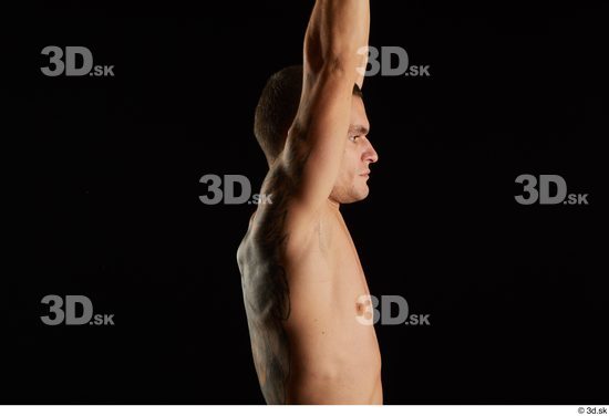 Man White Athletic Male Studio Poses