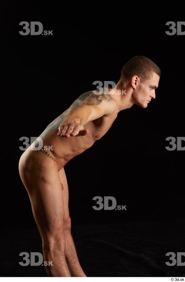 Man White Athletic Male Studio Poses