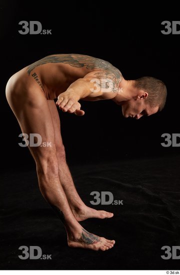 Man White Athletic Male Studio Poses