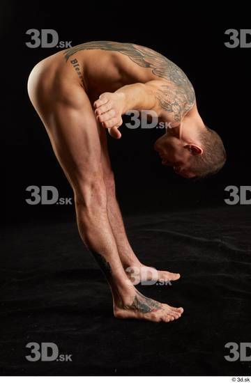 Man White Athletic Male Studio Poses