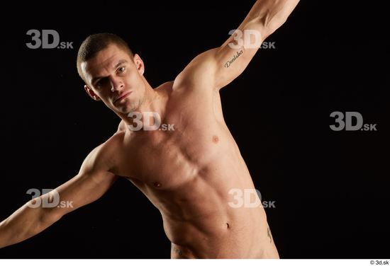 Man White Athletic Male Studio Poses