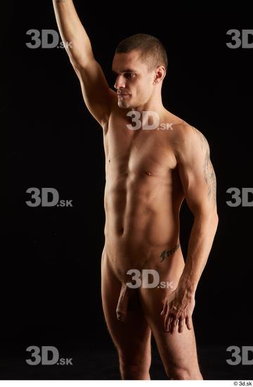 Man White Athletic Male Studio Poses