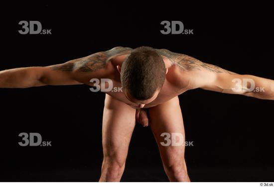 Man White Athletic Male Studio Poses