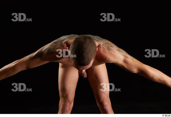 Man White Athletic Male Studio Poses