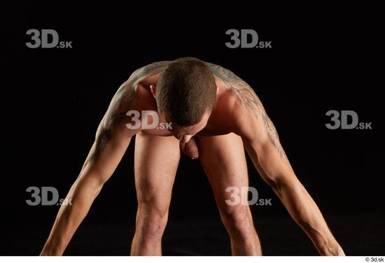 Man White Athletic Male Studio Poses