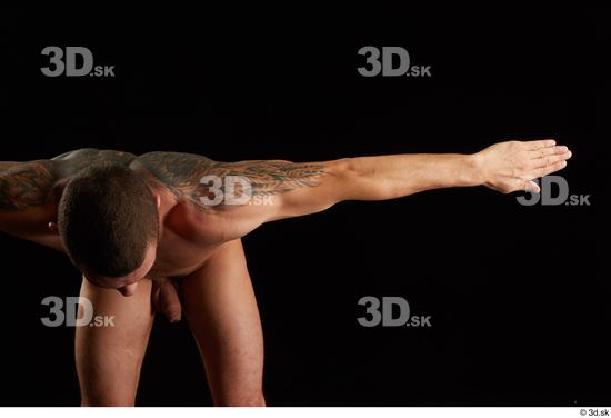 Man White Athletic Male Studio Poses