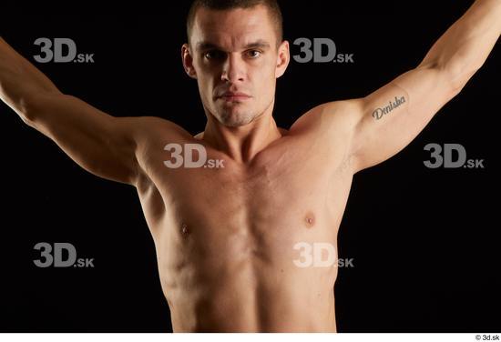 Man White Athletic Male Studio Poses