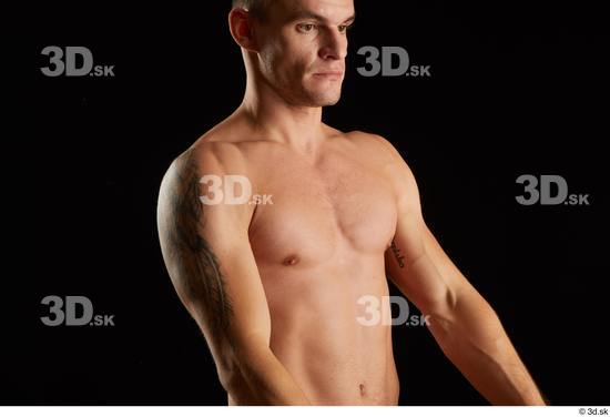 Man White Athletic Male Studio Poses