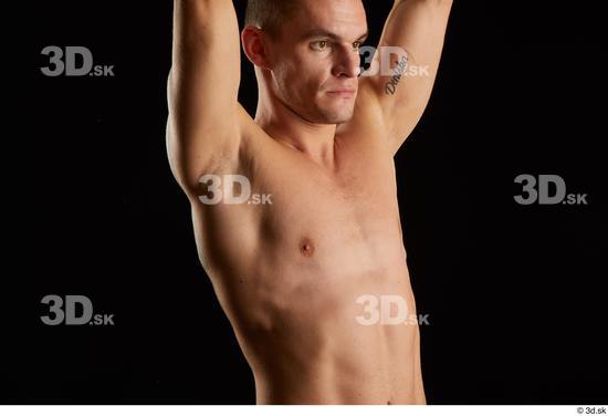 Man White Athletic Male Studio Poses