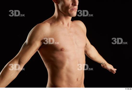 Man White Athletic Male Studio Poses