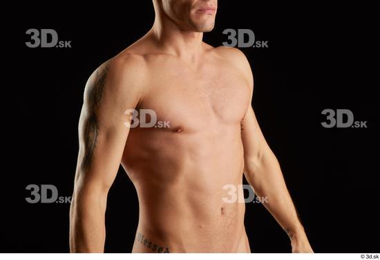 Man White Athletic Male Studio Poses