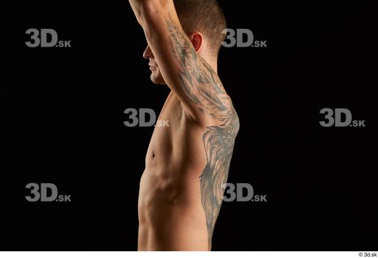 Man White Athletic Male Studio Poses