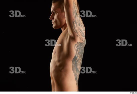 Man White Athletic Male Studio Poses