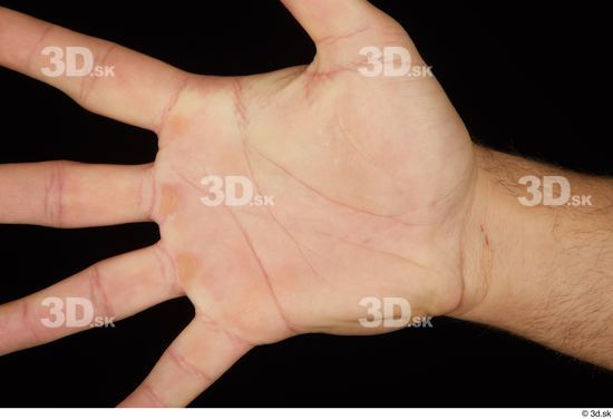 Hand Man White Slim Palm Studio photo references