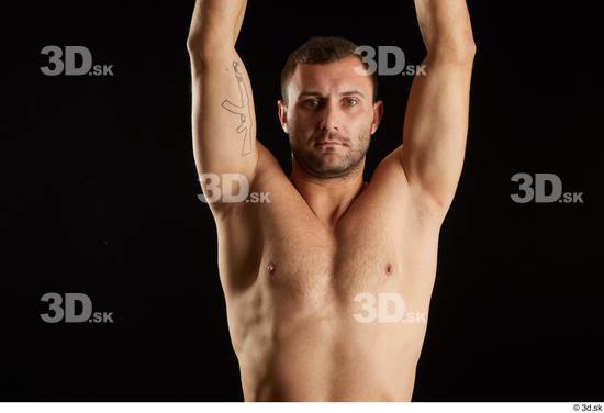 Arm Upper Body Man White Nude Slim Studio photo references