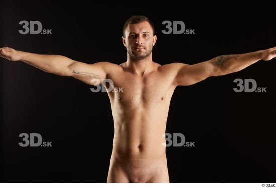 Arm Man White Nude Slim Studio photo references