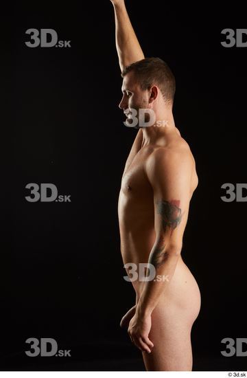 Arm Man White Nude Slim Studio photo references