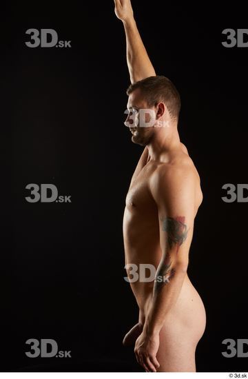 Arm Man White Nude Slim Studio photo references